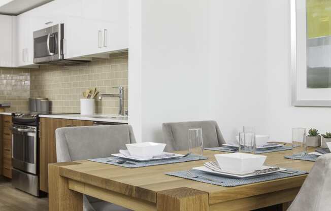 4730 California Apartments Model Dining Room