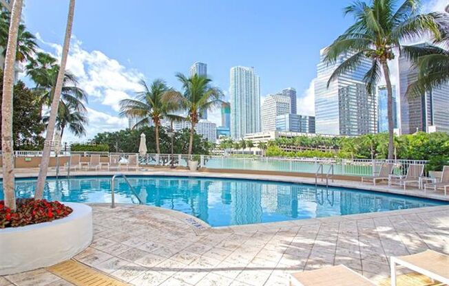 1 bed, 2 baths, 878 sqft, $3,500, Unit 801 Brickell Key Blvd # 907