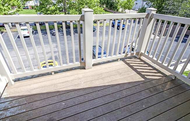 private balcony view at bavarian woods apartments