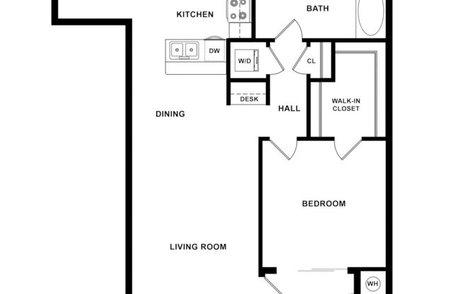 1 bed, 1 bath, 832 sqft, $1,690