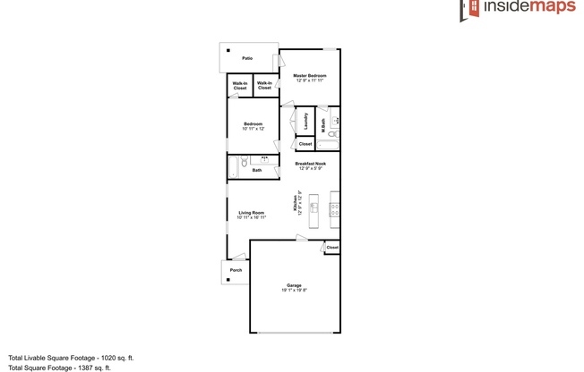 2 beds, 2 baths, $1,245