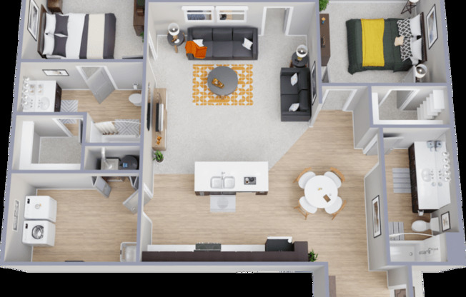 2 beds, 2 baths, 1,108 sqft, $1,810