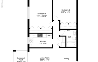 2 beds, 1 bath, 950 sqft, $1,599