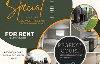 Move-in Special! Very Spacious 2 Bed/2 Bath near Vancouver Mall!