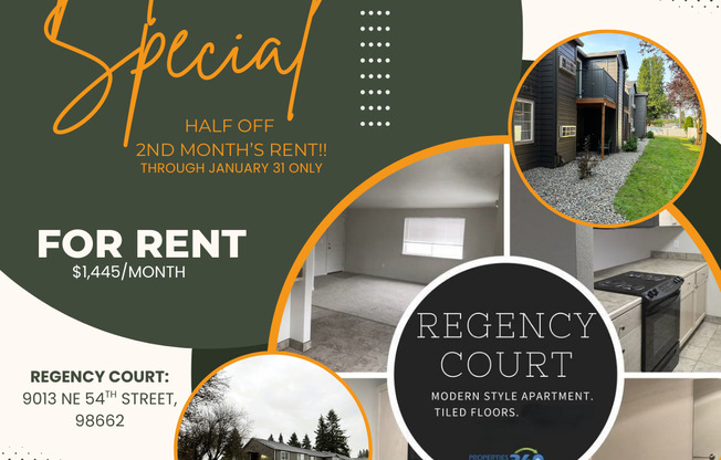 Move-in Special! Very Spacious 2 Bed/2 Bath near Vancouver Mall!