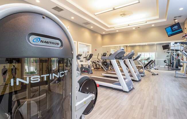 Fitness room with new equipment at The Ledges Weymouth