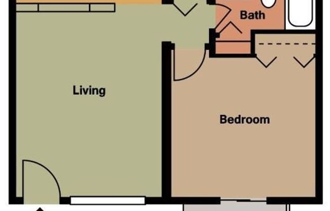 1 bed, 1 bath, 576 sqft, $1,150, Unit 228