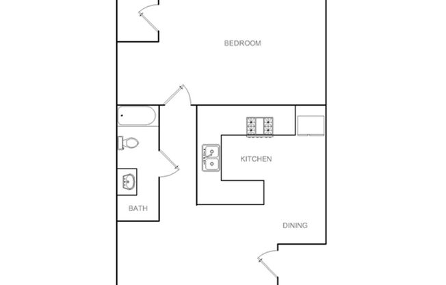 1 bed, 1 bath, 675 sqft, $2,000, Unit K