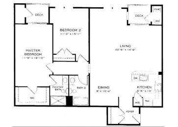 2 beds, 2 baths, 1,517 sqft, $2,970