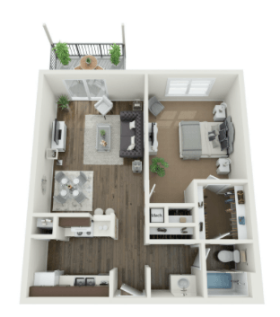 1 bed, 1 bath, 681 sqft, $625