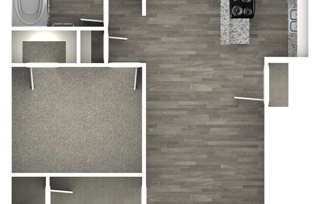 1 bed, 1 bath, 630 sqft, $955