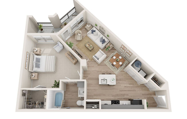 1 bed, 1 bath, 780 sqft, $1,108