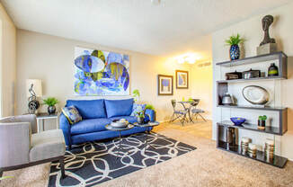 Living Room Interior at Verde Apartments, Tucson, AZ