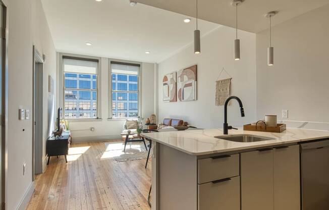 Kitchen And Living  at Residences at Richmond Trust, Virginia, 23219