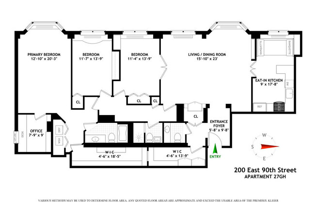 3 beds, 2.5 baths, 2,040 sqft, $16,500, Unit 27GH