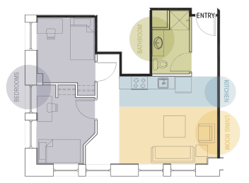 2 beds, 1 bath, 600 sqft, $1,010