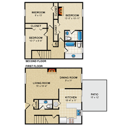 3 beds, 2.5 baths, 1,587 sqft, $1,840