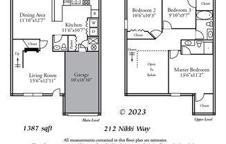 3 beds, 2.5 baths, 1,387 sqft, $1,525, Unit 212