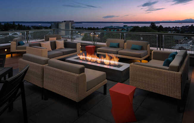 Rooftop Deck with Views of Puget Sound