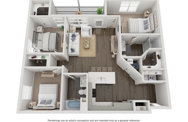 3 beds, 2 baths, 1,148 sqft, $2,299