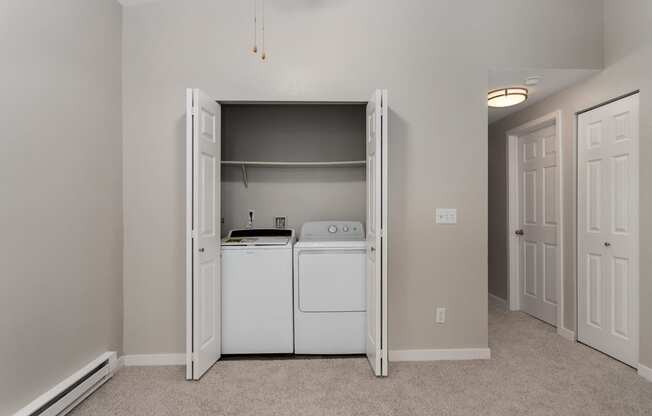 Novela Apartments Laundry Closet and Hallway