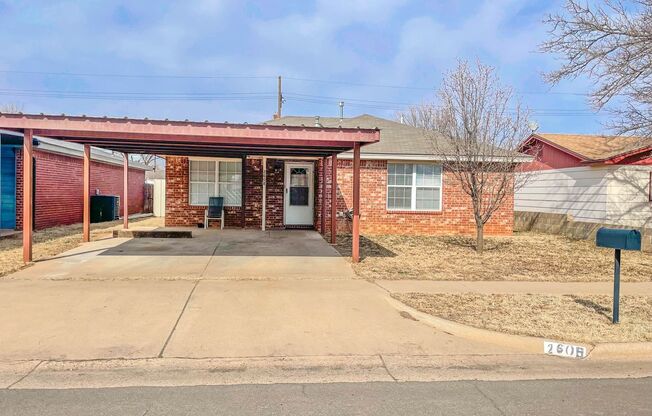3 bed 2 bath 5 min. from Texas Tech University
