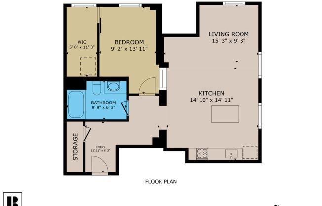 1 bed, 1 bath, 884 sqft, $1,190, Unit #207