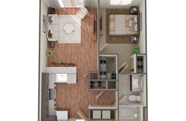 1 bed, 1 bath, 713 sqft, $1,445