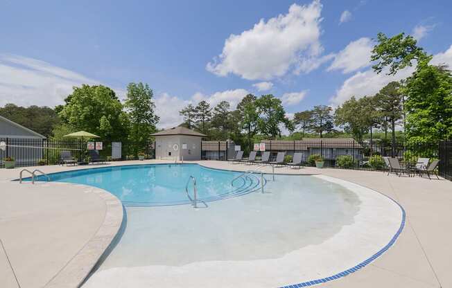 our apartments have a large pool for residents to enjoy