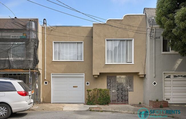 Noe Valley: Single Family Home w/ Views, Deck, A/C, Bonus Room, Workshop & More!