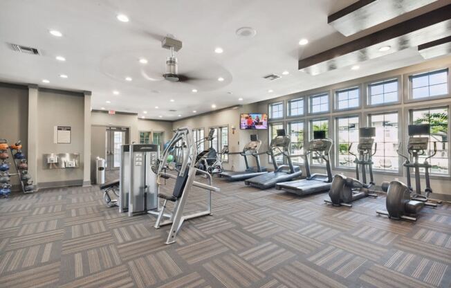 Gym with Cardio Equipment at The Loree, Jacksonville, FL, 32256