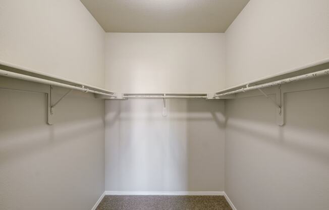 the preserve at ballantyne commons spacious walk in closets with white walls