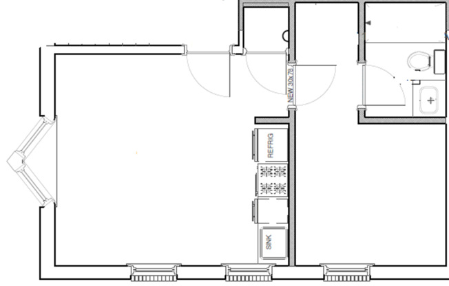 1 bed, 1 bath, 360 sqft, $1,100, Unit Unit 204