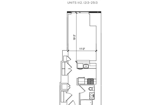 Studio, 1 bath, $3,802, Unit 1413