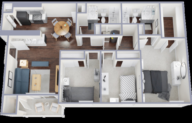 3 beds, 2 baths, 1,191 sqft, $1,354