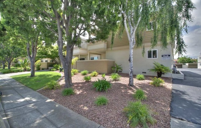 Elegant Exterior View at Magnolia Place, Sunnyvale, CA