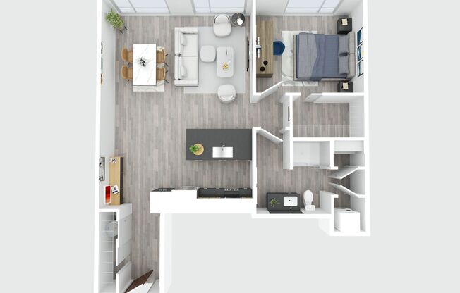 1 bed, 1 bath, 948 sqft, $1,850, Unit 401