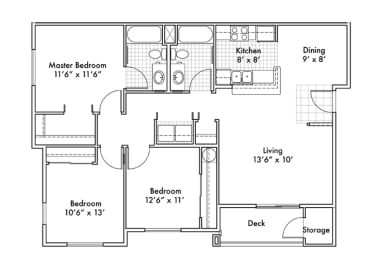 3 beds, 2 baths, 1,363 sqft, $2,171