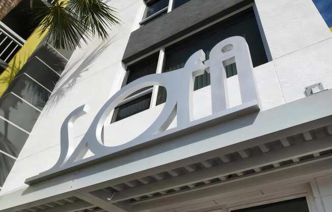 SofA Apartment Sign