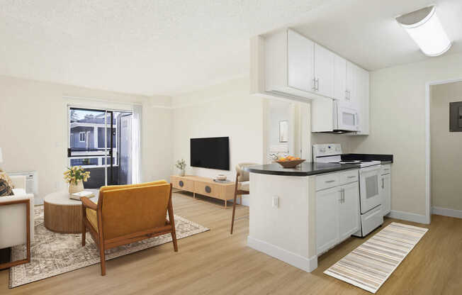 Living Room with Hard Surface Flooring
