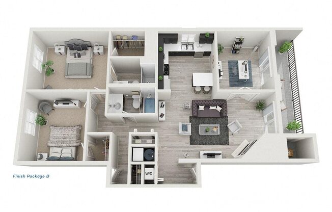 2 beds, 2 baths, 1,341 sqft, $2,575