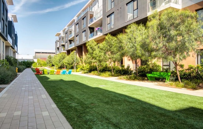 Courtyard With Green Space at Block C, California