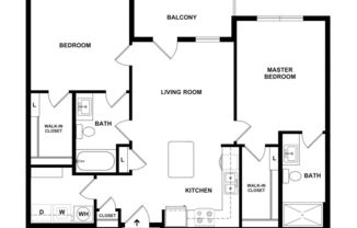 2 beds, 2 baths, 979 sqft, $2,295