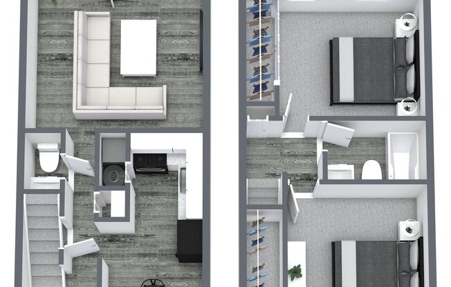 2 beds, 1.5 baths, 988 sqft, $1,099, Unit JC4439