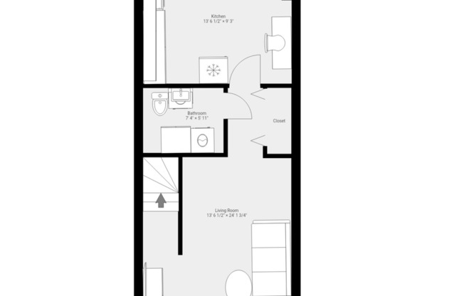 2 beds, 2 baths, $1,875, Unit # 9