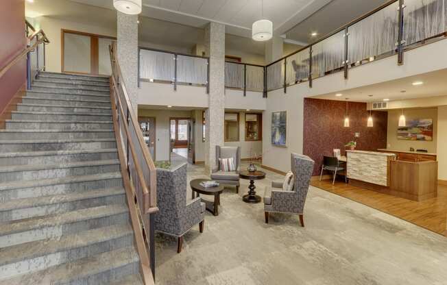 Community Room at The Legends at Silver Lake Village 55+ Apartments, St. Anthony, MN