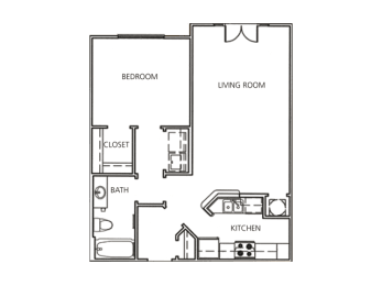 1 bed, 1 bath, 727 sqft, $1,694