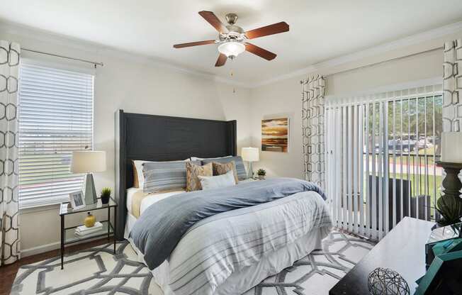 Bedroom With Ceiling Fan at Orion McKinney, McKinney, Texas