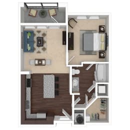 1 bed, 1 bath, 638 sqft, $1,622