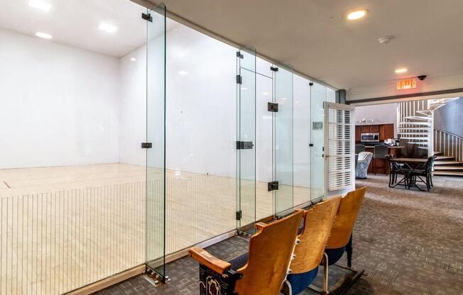 racquetball court in Madison Heights apartments